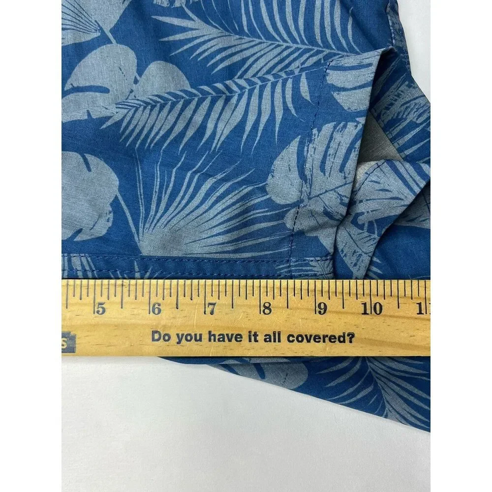 Trunks Swim Beach Trunk‎ Shorts Mens Sz.Large Blue Hawaiian Floral